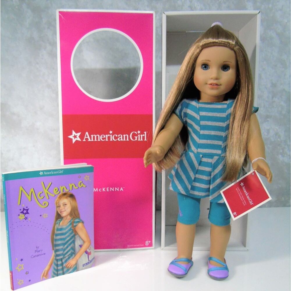 American Girl Of Year McKenna Doll Meet Outfit Shoes Panties Book Box Wrist Tag
